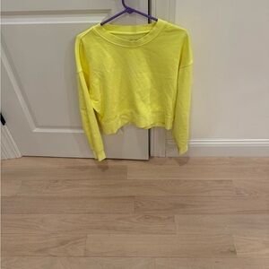 Lululemon Athletica Yellow Sweatshirt